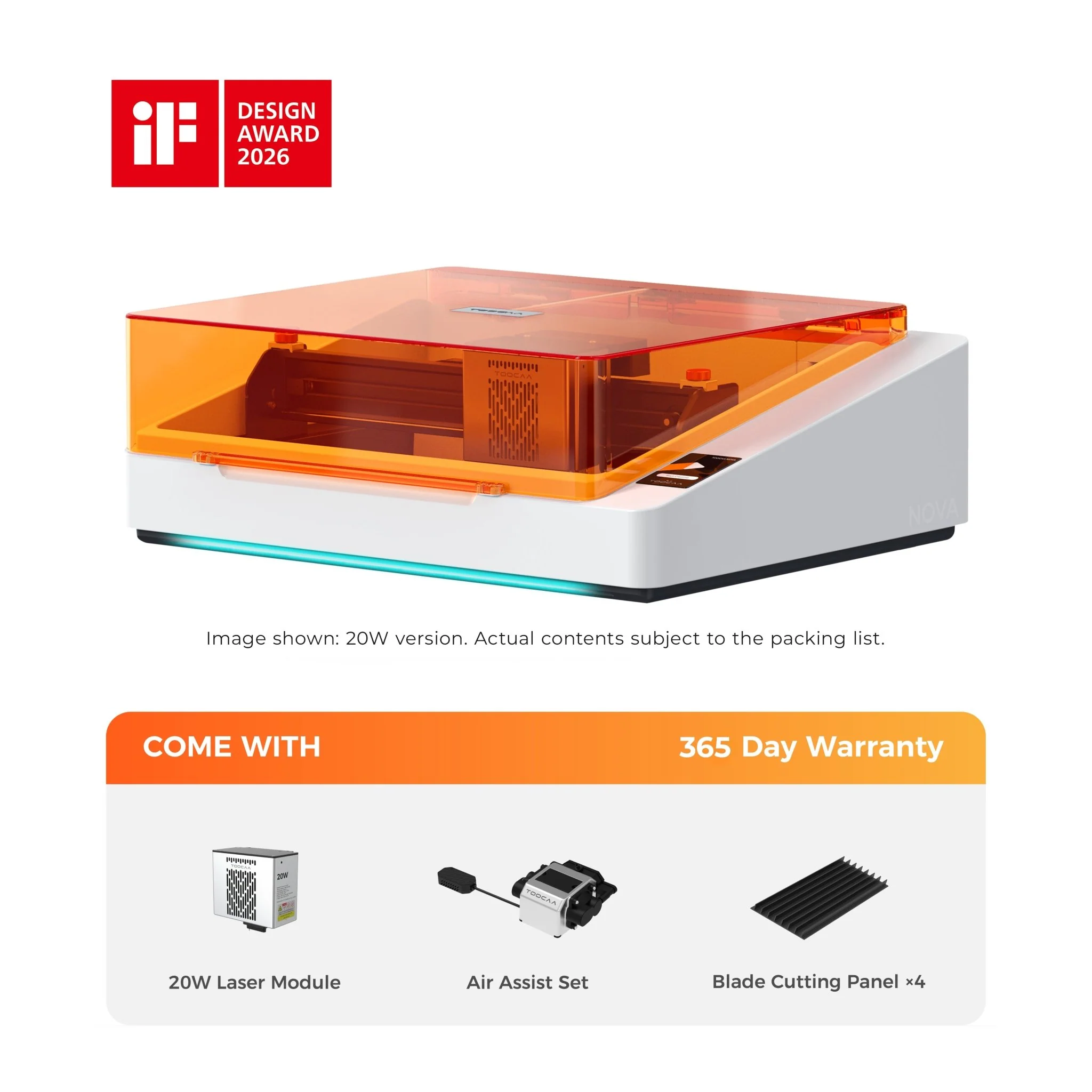 TOOCAA NOVA: The AI-Powered Laser Engraver with Class 1 Safety for Effortless Desktop Creation - Image 12